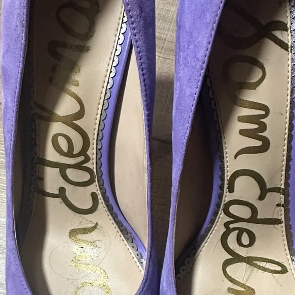 Sam Edelman Lavender Suede Pointed-Toe Stiletto Pumps - Picture 15 of 16